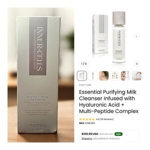 Inner-Cells Essential Purifying Milk Cleanser. NIB! MSRP$140!